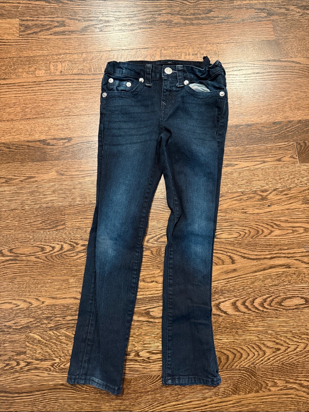 True Religion kids Straight Leg Jeans in Dark Indigo